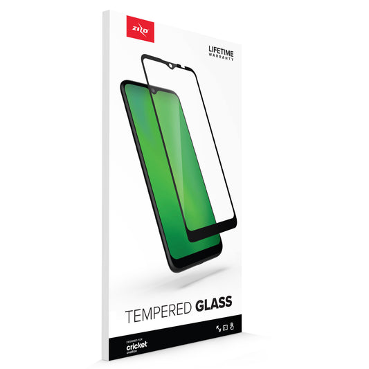 CRICKET OVATION ZIZO TEMPERED GLASS SCREEN PROTECTOR - BLACK  (10095)