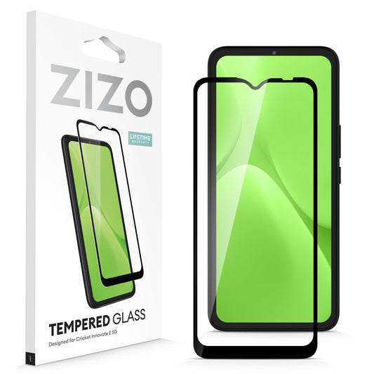 CRICKET INNOVATE E 5G ZIZO TEMPERED GLASS SCREEN PROTECTOR - BLACK (1105026)