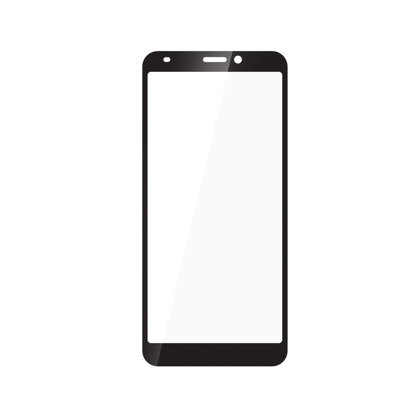 CRICKET DEBUT SMART ZIZO TEMPERED GLASS SCREEN PROTECTOR - BLACK (1104886)