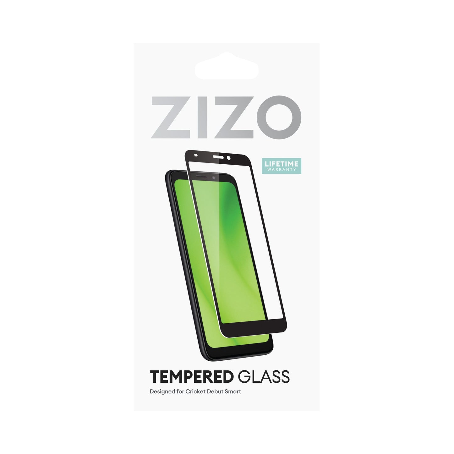 CRICKET DEBUT SMART ZIZO TEMPERED GLASS SCREEN PROTECTOR - BLACK (1104886)