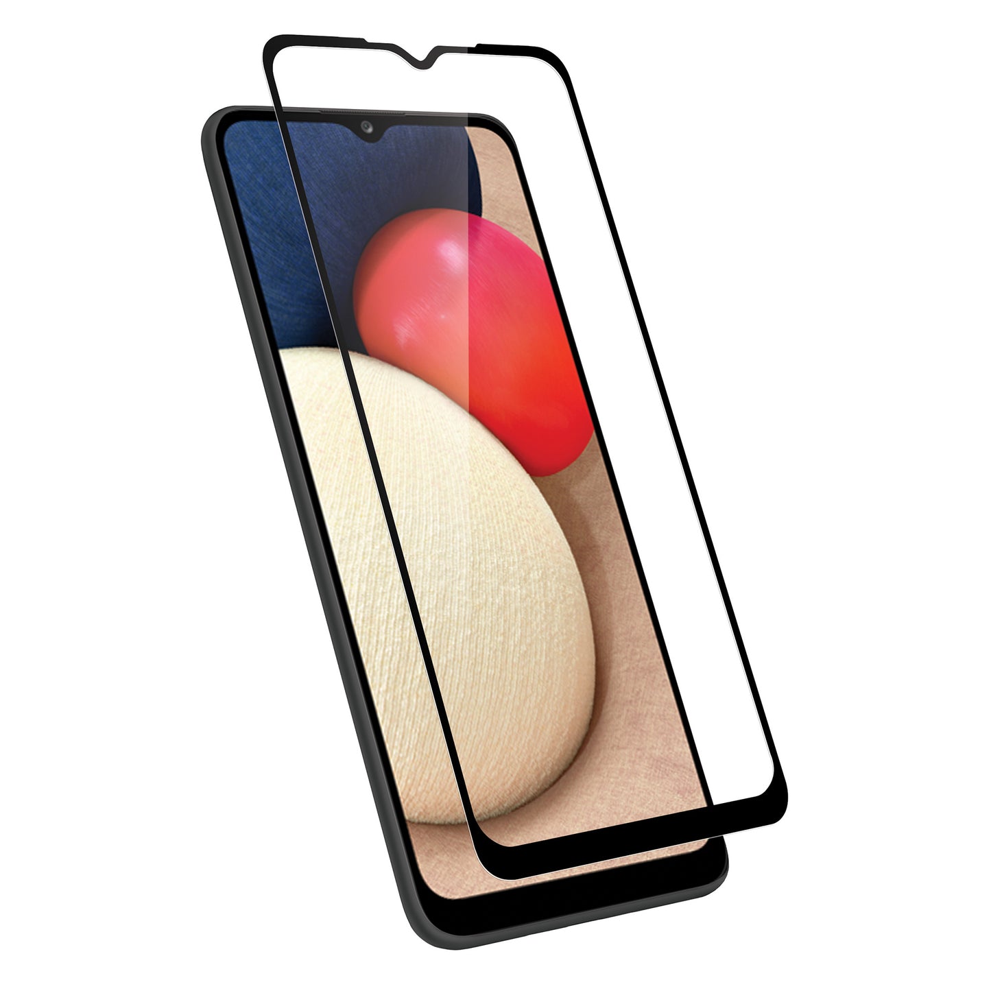 SAMSUNG GALAXY A02s ZIZO TEMPERED GLASS SCREEN PROTECTOR - BLACK (1100965)