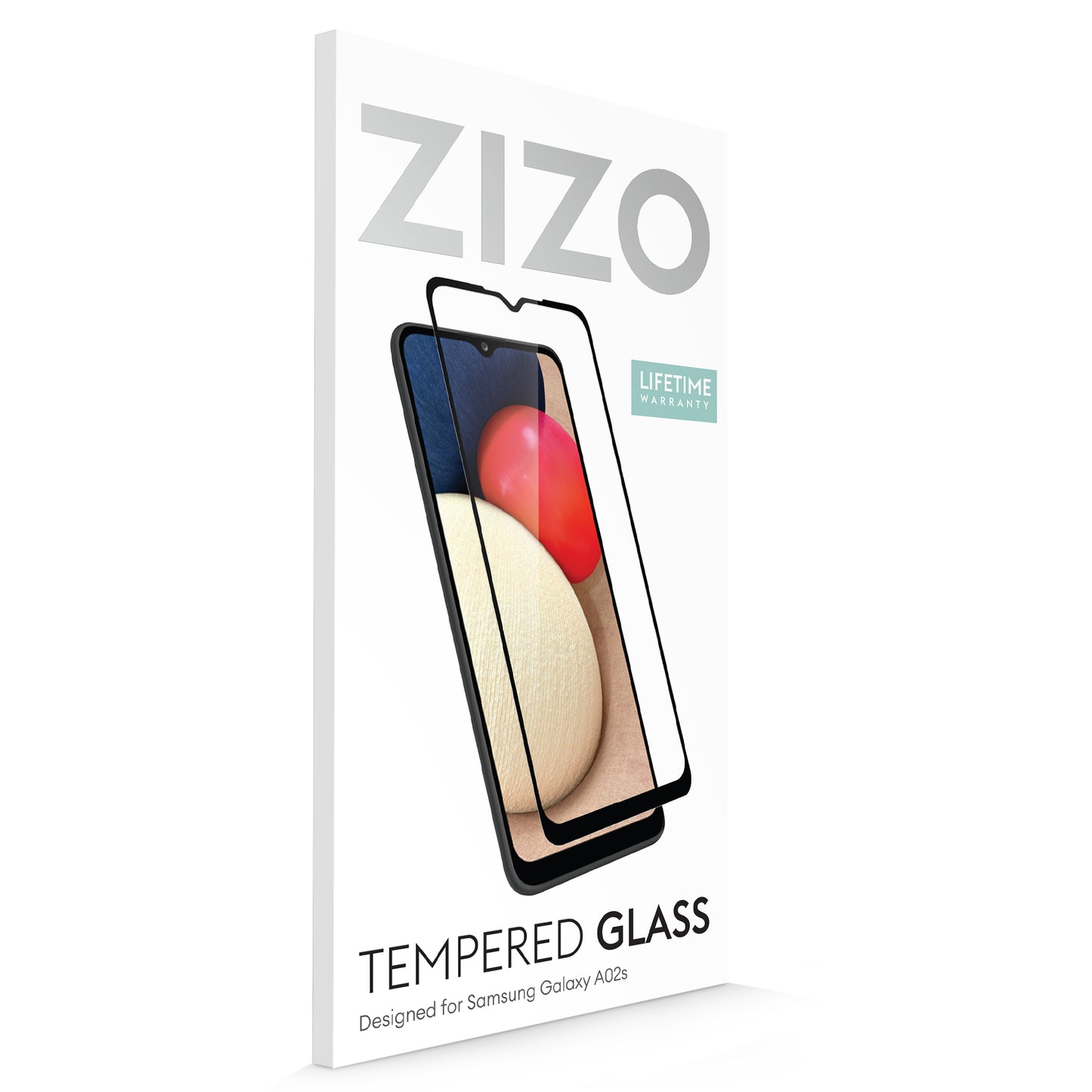 SAMSUNG GALAXY A02s ZIZO TEMPERED GLASS SCREEN PROTECTOR - BLACK (1100965)