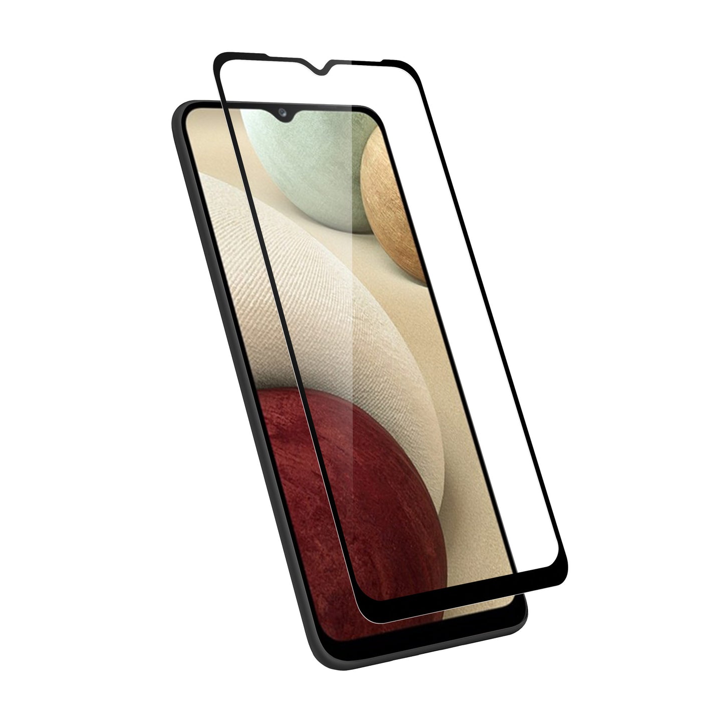 GALAXY A12 ZIZO TEMPERED GLASS SCREEN PROTECTOR - BLACK (1100612)