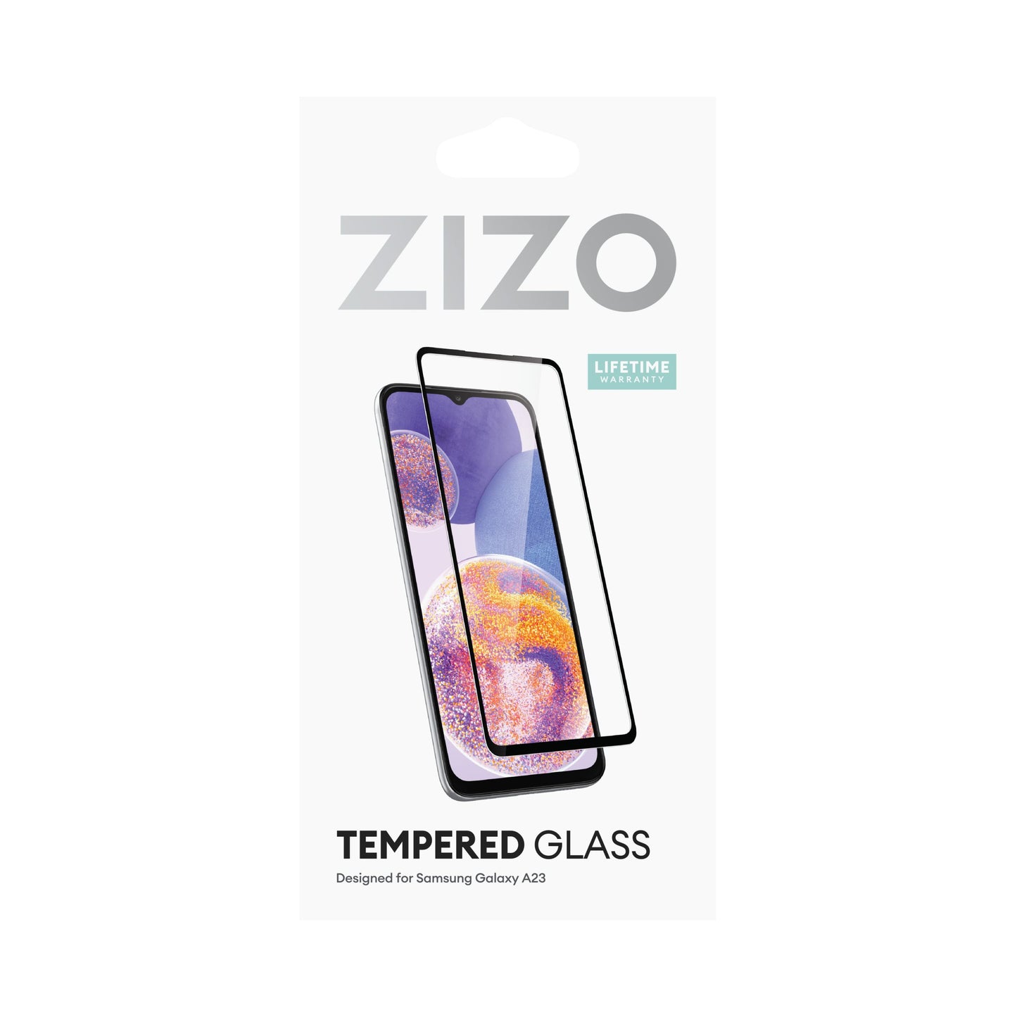 SAMSUNG GALAXY A23 5G ZIZO TEMPERED GLASS SCREEN PROTECTOR - BLACK (1104845)