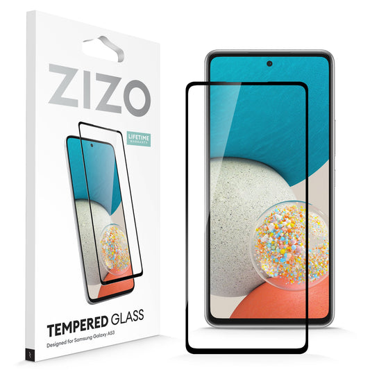 SAMSUNG GALAXY A53 5G ZIZO TEMPERED GLASS SCREEN PROTECTOR - BLACK (1103579)