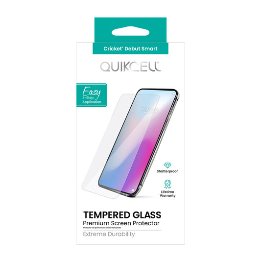 QUIKCELL Cricket Debut Smart TEMPERED GLASS Screen Protector CLEAR (1104915)