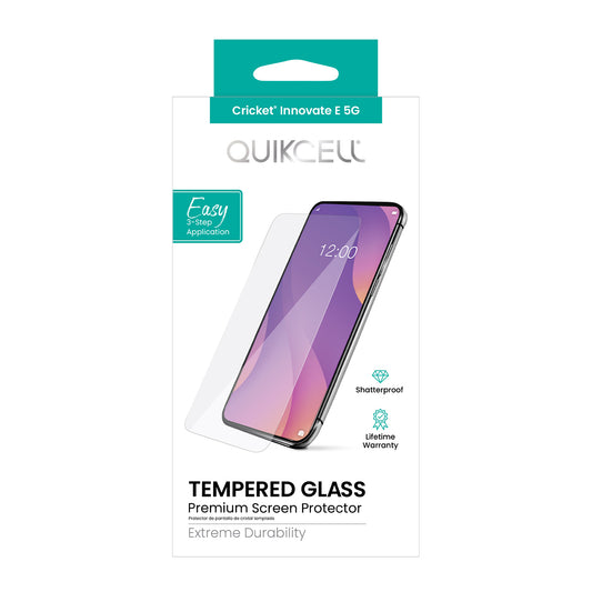 Cricket Innovate E 5G QUIKCELL TEMPERED GLASS Screen Protector - CLEAR (1105055)