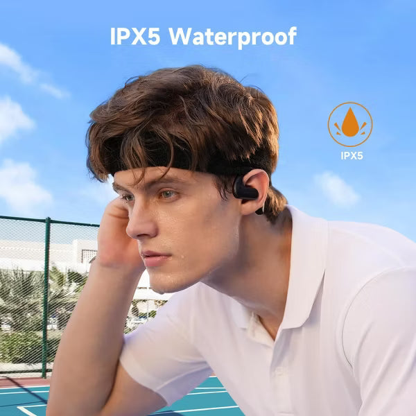 OpenRock S Open-Ear Air Conduction Headphones, Bluetooth 5.3 Earbuds, 60H Playtime, Deep Bass, IPX5 , ENC Mic- Black  ( 1107527) (MSRP $99.99)