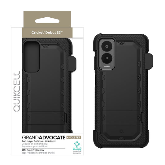 Quikcell Cricket Debut S3 Grand Advocate + Holster Armor Black (1107647)