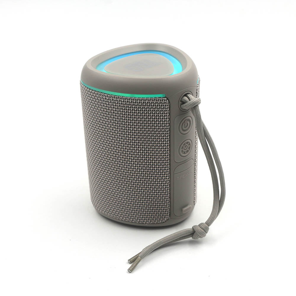 TG-466 Blue-tooth Fabric Waterproof Wireless BT Powerful Speaker HiFi Active Stereo Bass RGB Light Outdoor Party Fabric Speaker ( 1103715) (MSRP $59.99)