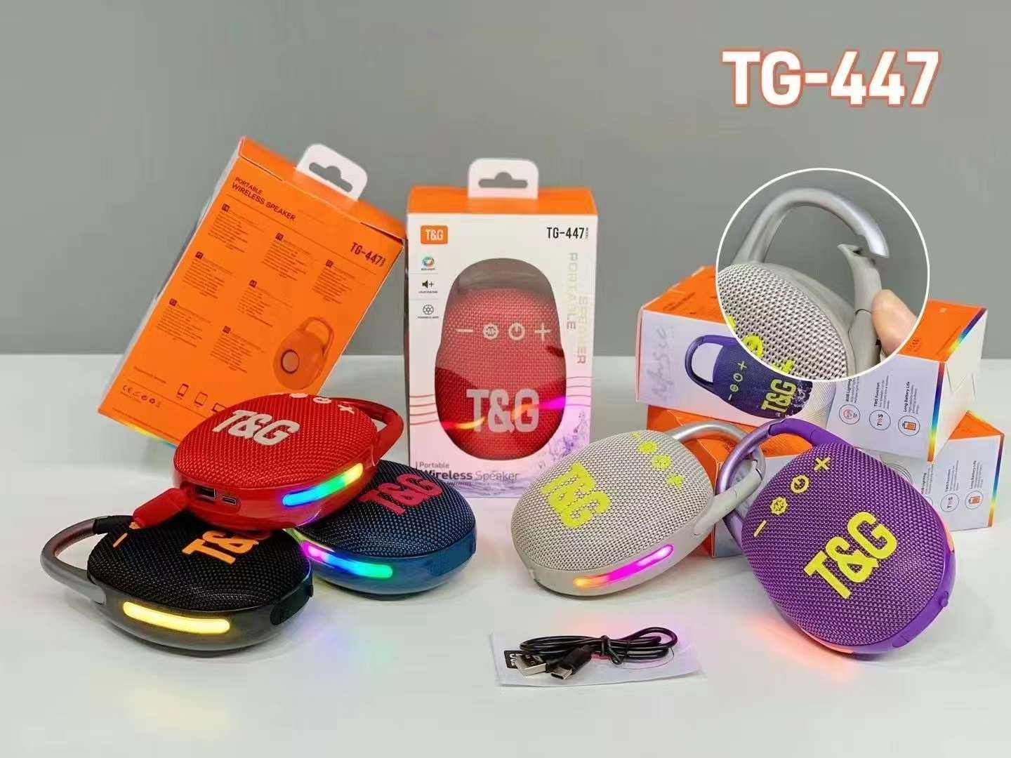 TG-447 5W LED Flashing Light Outdoor Portable Wireless Bluetooth Speaker Supports TWS/USB Mini RGB Speaker ( 1103717) (MSRP $49.99)