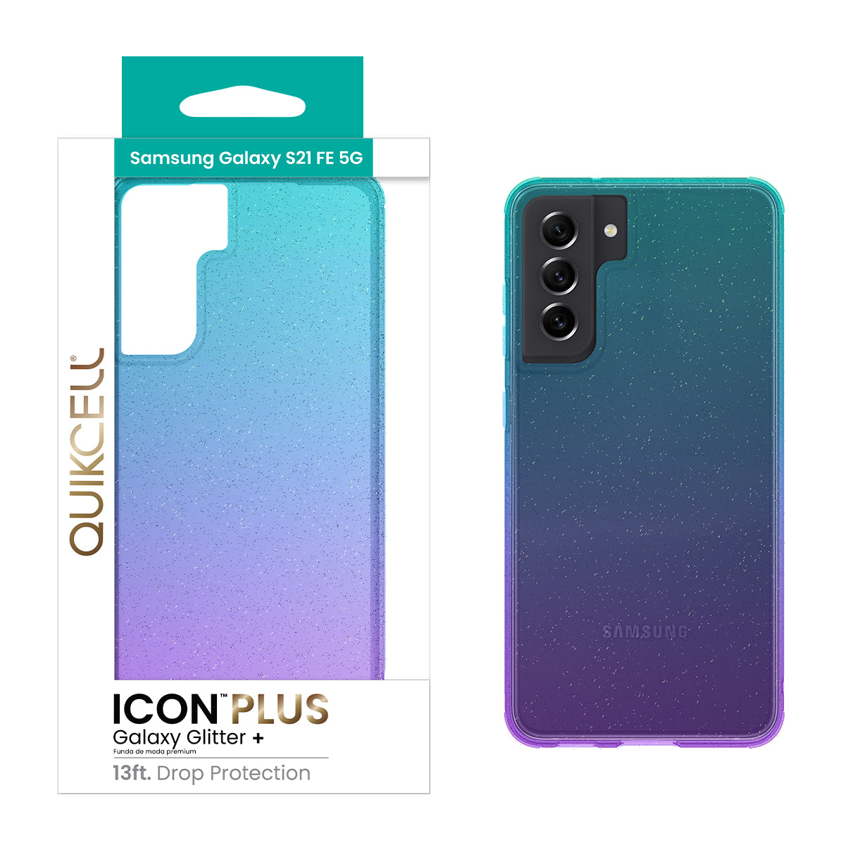 Samsung Galaxy S21 FE/FE 5G QUIKCELL ICON PLUS Premium Fashion Case - GALAXY OMBRE (1104069)