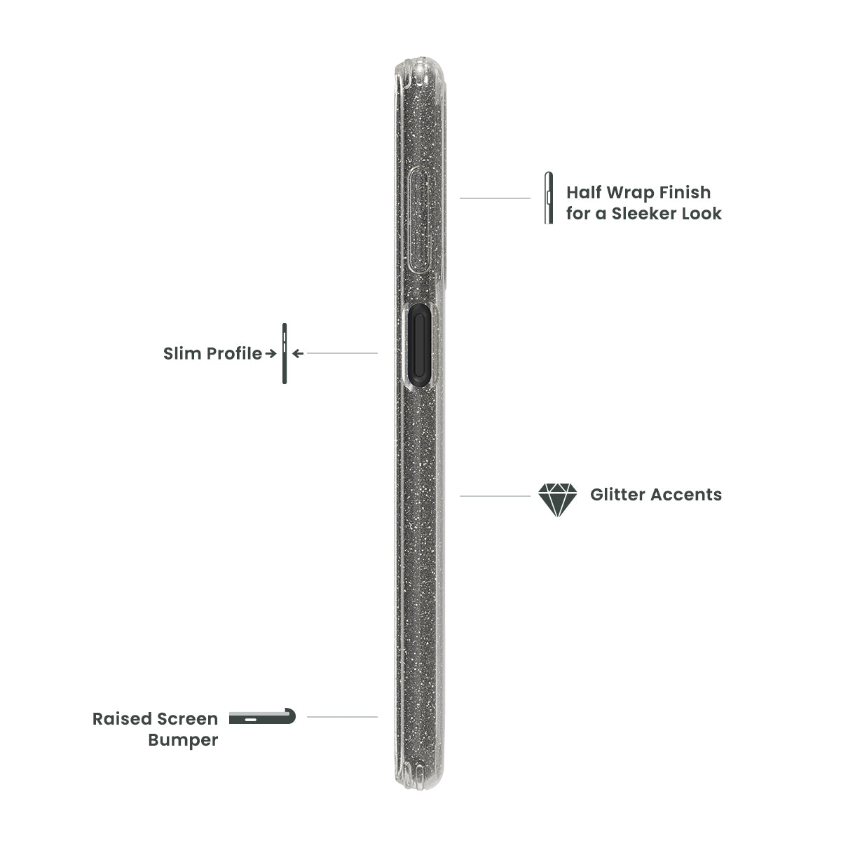 Samsung Galaxy A23 5G QUIKCELL ICON Fashion Case - SILVER SHIMMER (1104819)
