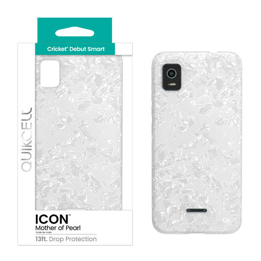 QUIKCELL Cricket Debut Smart ICON Fashion Case MOTHER OF PEARL  (1104909)