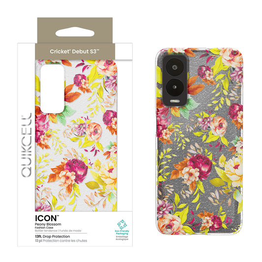 Quikcell Cricket Debut S3 ICON Fashion Case Peony Blossom (1107641)