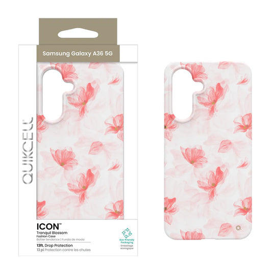 Quikcell Samsung Galaxy A36 5G ICON Fashion Case Tranquil Blossom (1103000)