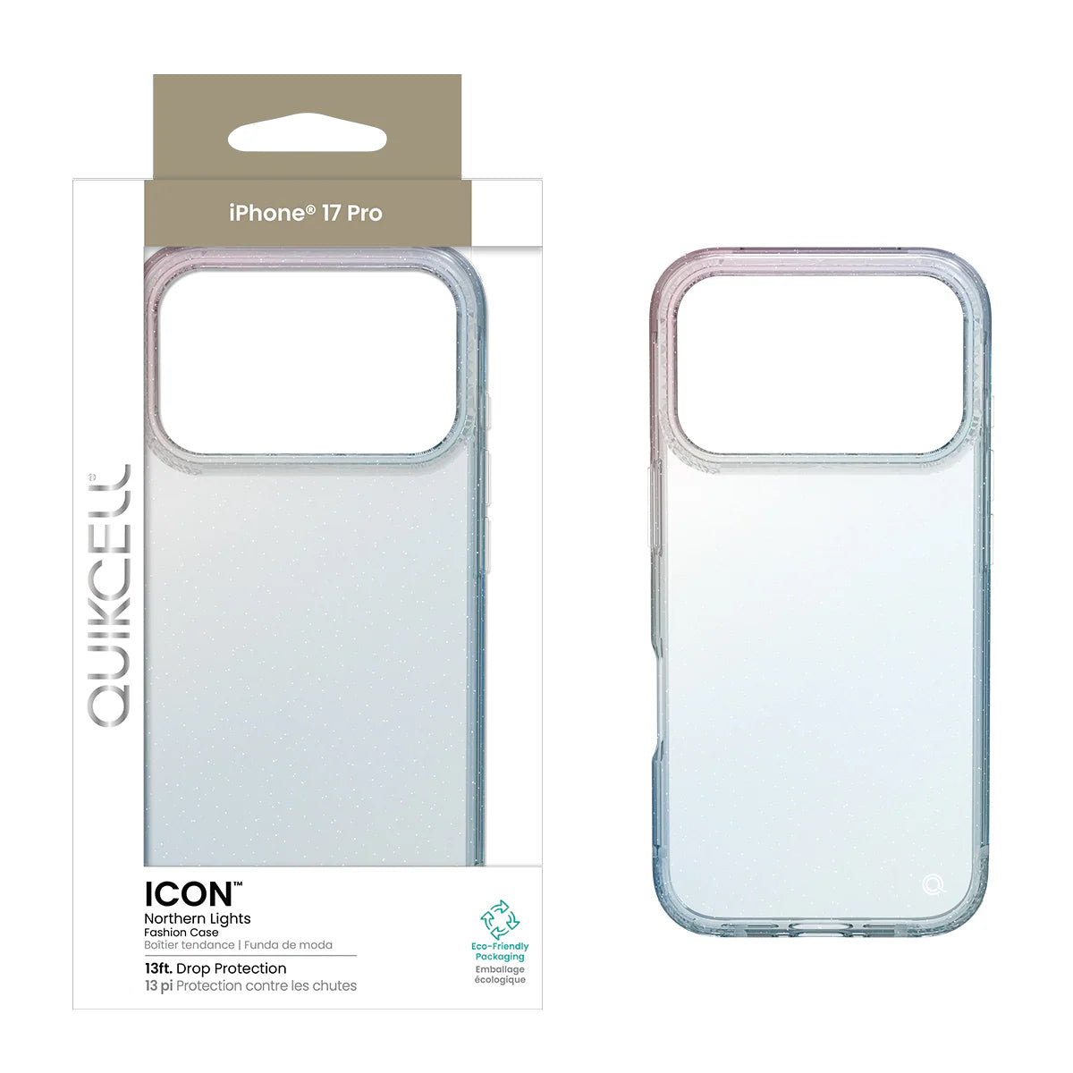 QUIKCELL Apple iPhone 17 Pro ICON Fashion Case IRRIDENSCENT( 1103337) (MSRP $49.99)