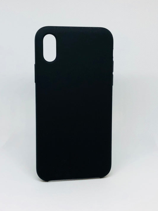 iPhone X/Xs High Quality Silicone case - Black (3056)