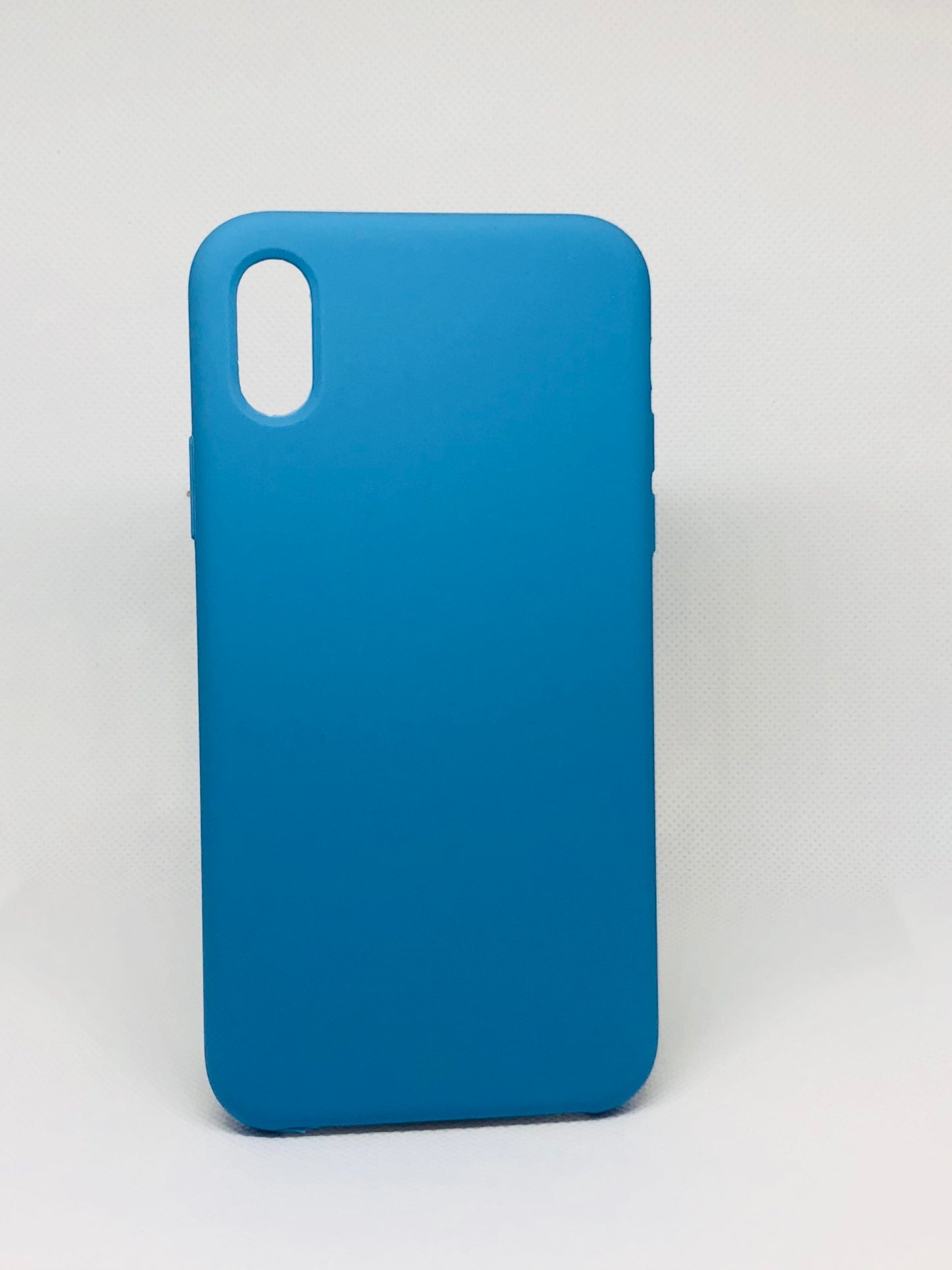 iPhone X/Xs High Quality Silicone case - Blue (3048)