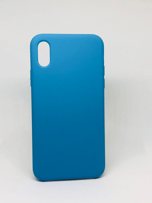 iPhone X/Xs High Quality Silicone case - Blue (3048)