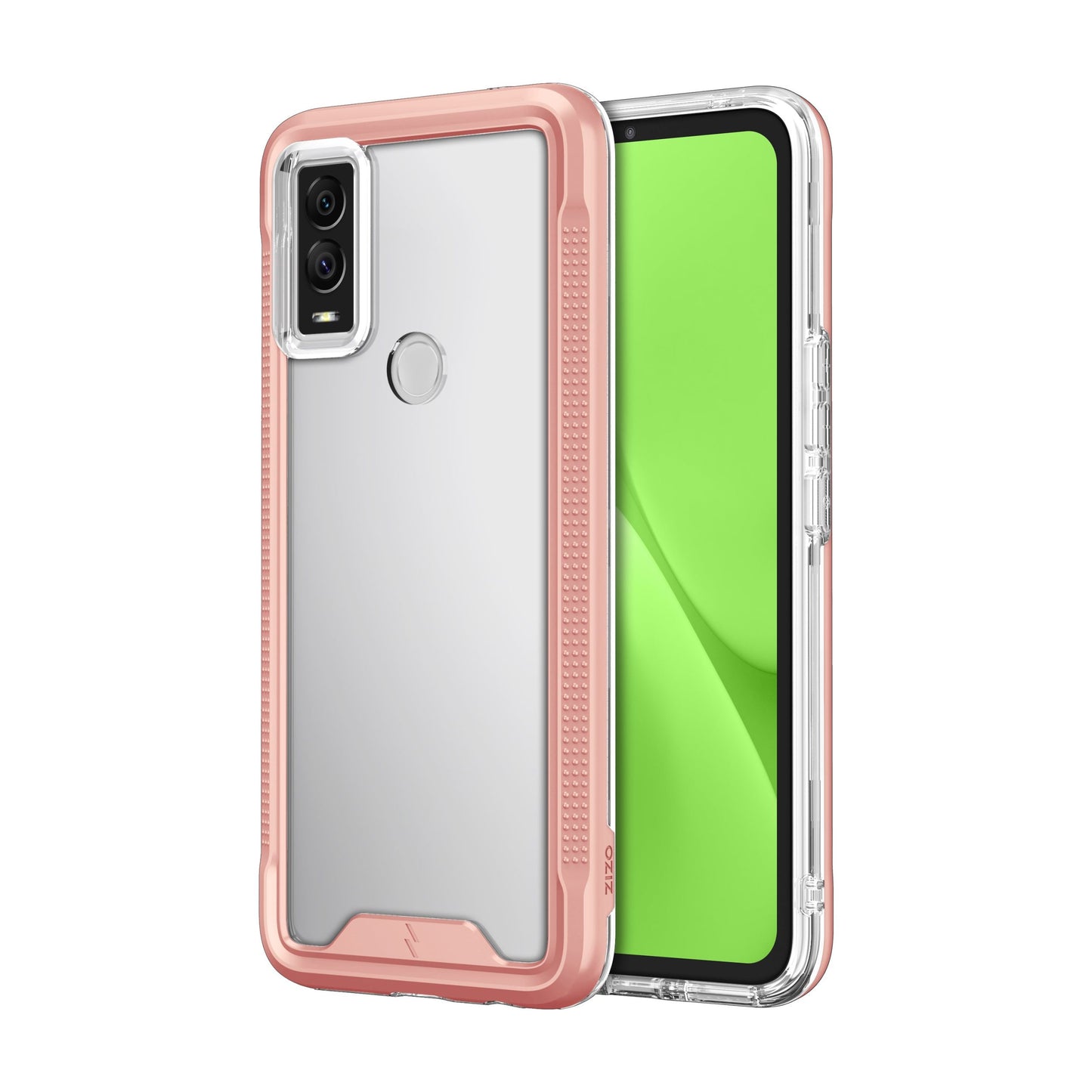 CRICKET INNOVATE E 5G ZIZO ION SERIES CASE WITH TEMPERED GLASS - ROSE GOLD (1105030)