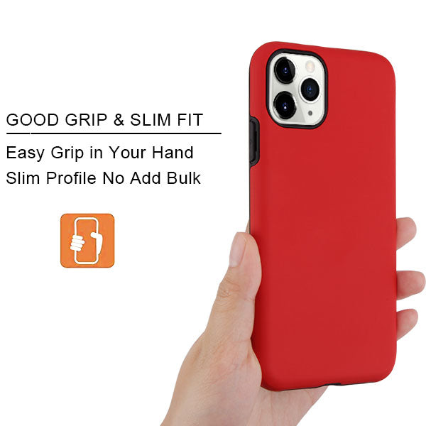 Apple iPhone 11 Pro - MyBat Fuse Hybrid Cover - Red / Black (4542)