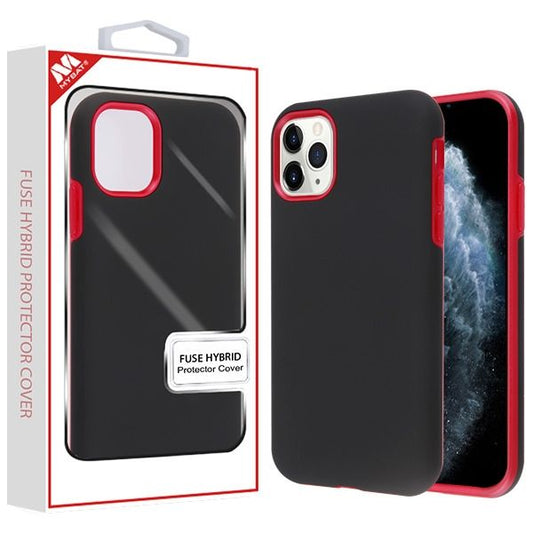 Apple iPhone 11 Pro - MyBat Fuse Hybrid Cover - Black / Red (4541)