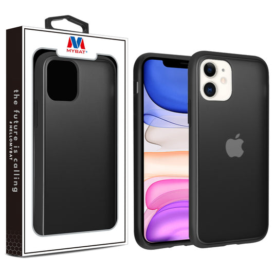 Apple iPhone 11 MyBat Frost Hybrid Protector Cover - Semi Transparent Smoke Frosted / Rubberized Black  (1103417)