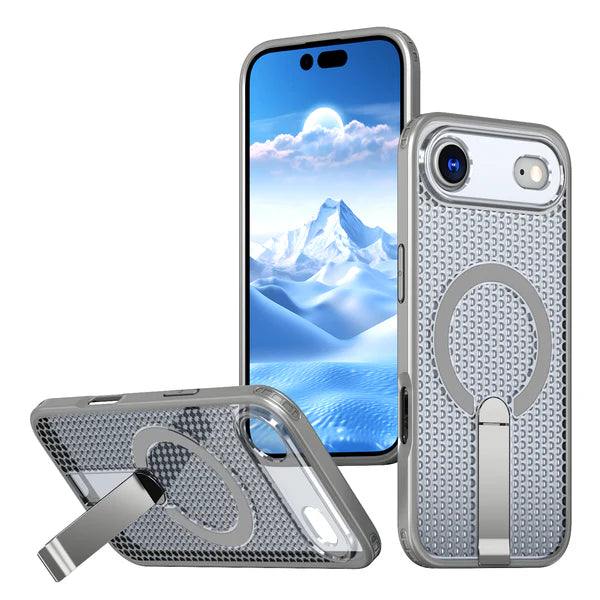 iPhone 17  AIR Luxury Heat Dissipation Cooling Stand Bracket Magnetic For Magsafe Case - GRAY  (1103230) (MSRP $59.99)