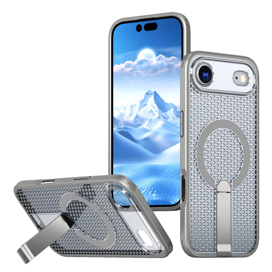 iPhone 17  AIR Luxury Heat Dissipation Cooling Stand Bracket Magnetic For Magsafe Case - GRAY  (1103230) (MSRP $59.99)