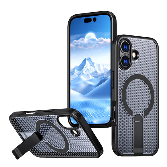 iPhone 17 Luxury Heat Dissipation Cooling Stand Bracket Magnetic For Magsafe Case - BLACK (1103224) (MSRP $59.99)