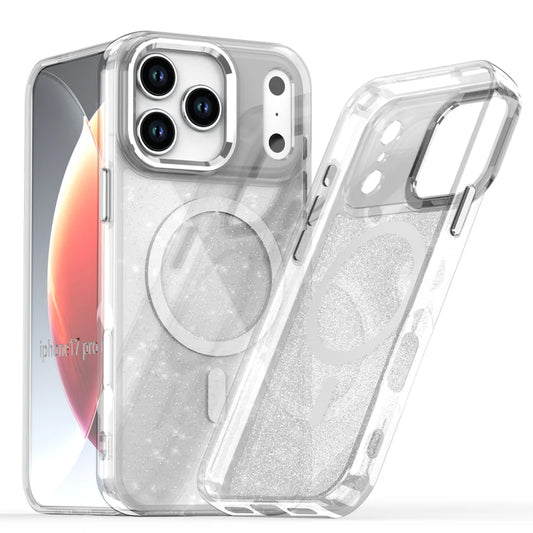iPhone 17 PRO MAX Glitter Bling Magnetic MagSafe Acrylic Case - White (1103243) (MSRP $59.99)