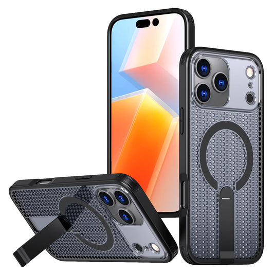 iPhone 17 PRO Luxury Heat Dissipation Cooling Stand Bracket Magnetic For Magsafe Case - BLACK (1103237) (MSRP $59.99)
