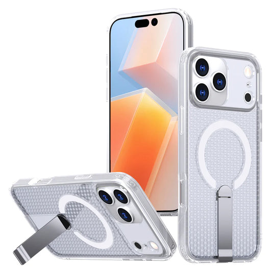 iPhone 17 PRO Luxury Heat Dissipation Cooling Stand Bracket Magnetic For Magsafe Case - Clear (1103235) (MSRP $59.99)