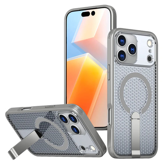 iPhone 17 PRO Luxury Heat Dissipation Cooling Stand Bracket Magnetic For Magsafe Case - GRAY (1103236) (MSRP $59.99)