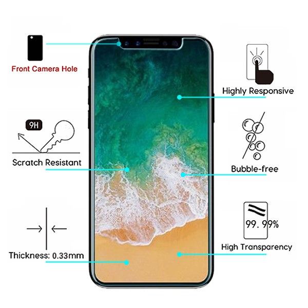 Apple iPhone X / XS / iPhone 11 Pro - MyBat Tempered Glass Screen Protector - Clear (4526)