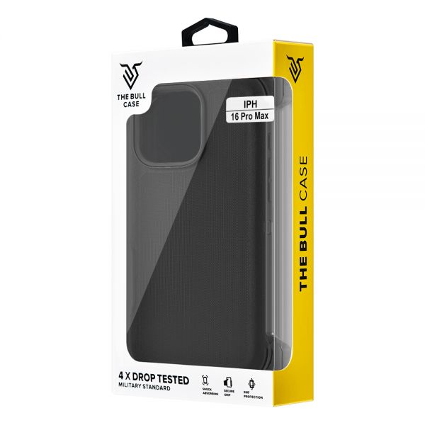 Cube® - Apple iPhone 16 Pro Max (6.9) - Tough Pro Case with Holster Clip - Black PC Hard Cover with Soft Black TPU Bumper In Premium Box Packaging (1103064) (MSRP 49.99)