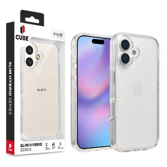 Cube® - Apple iPhone 17 (6.3) - Clear PC Hard Cover With Clear Protective Bumper in Cube Retail Box (1103252) (MSRP $39.99)