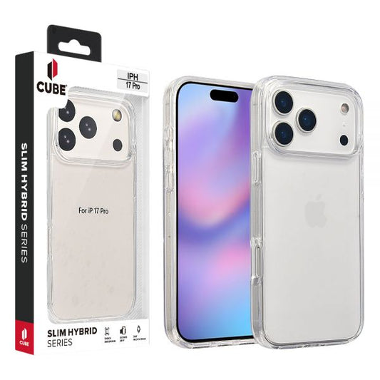 Cube® - Apple iPhone 17 Pro (6.3) - Clear PC Hard Cover With Clear Protective Bumper in Cube Retail Box (1103258) (MSRP $49.99)
