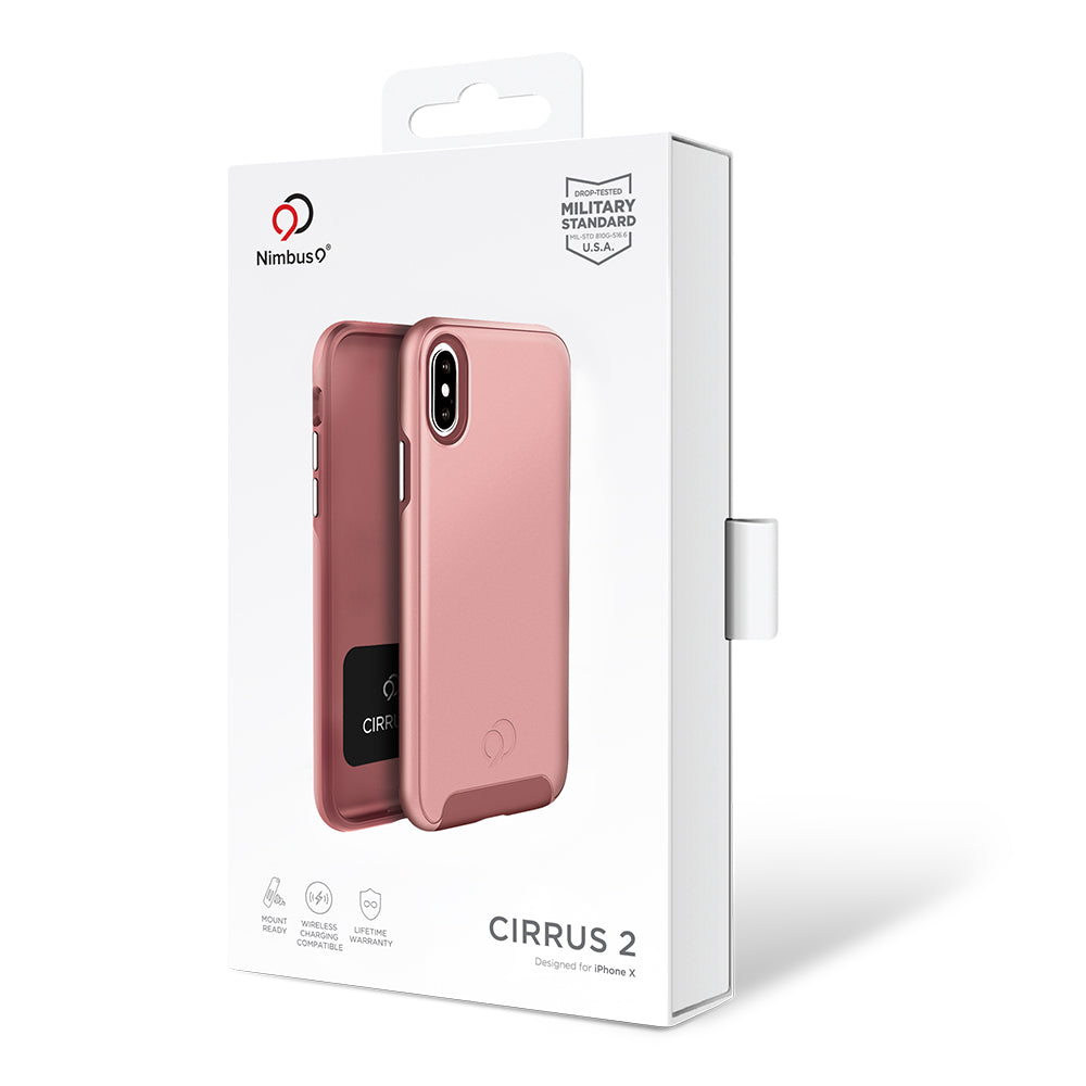 iPhone X/Xs Nimbus 9 Cirrus 2 Rose Gold Case (1156)