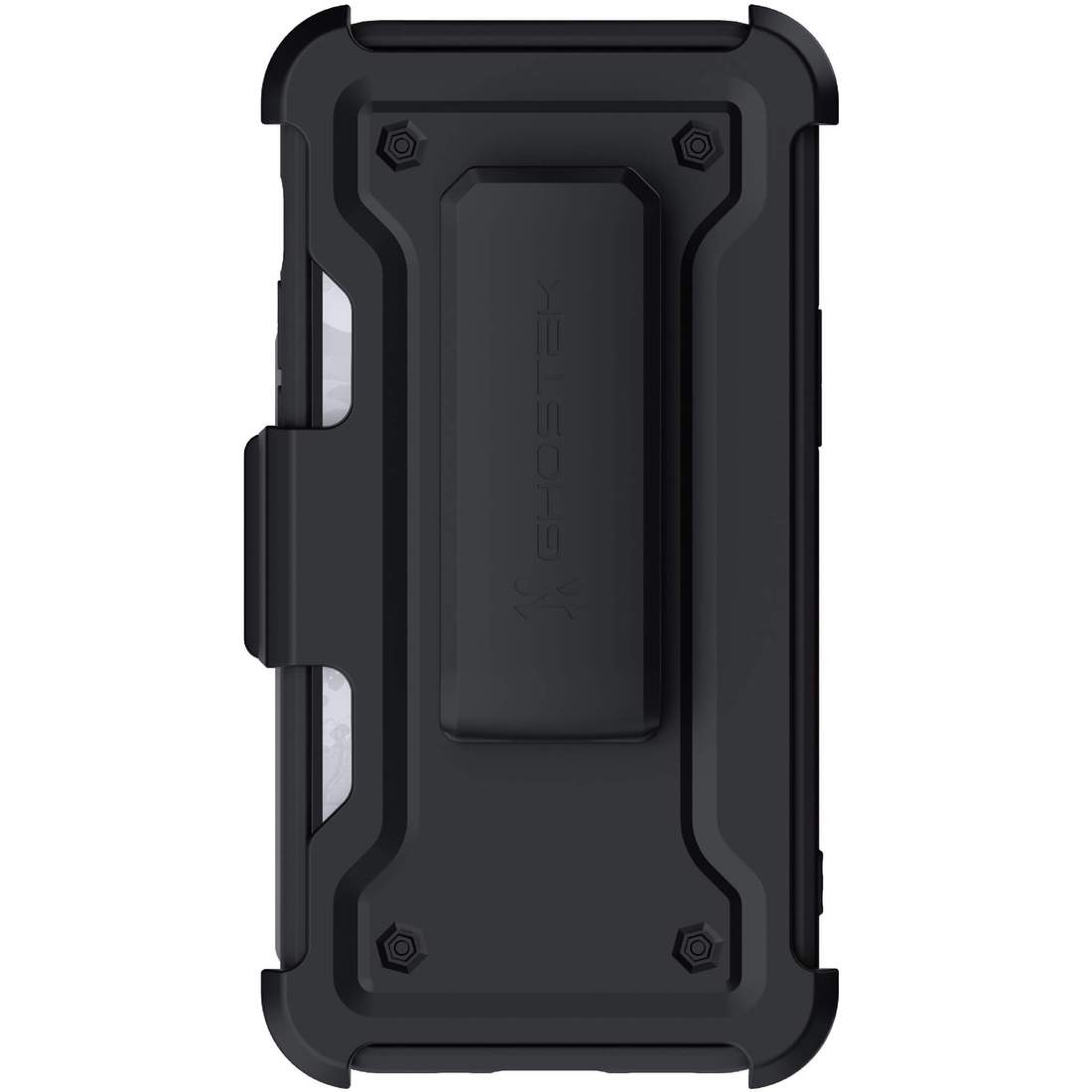 Apple iPhone 12 Mini 5.4 Ghostek Belt Clip Holster Phone Case w/Kickstand and Card Holder - Matte Black (1101719)