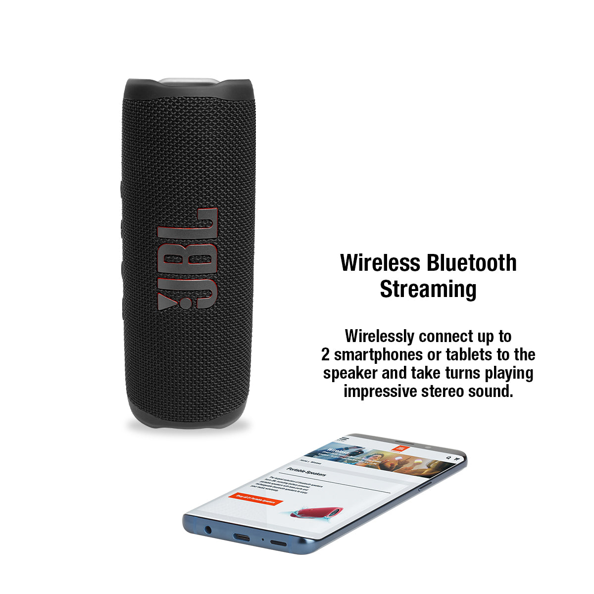 JBL FLIP 6 Portable Waterproof Speaker - BLACK (1103220)
