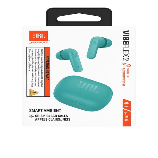 JBL Vibe Flex 2 - True Wireless Earbuds - TEAL ( 1103396) (MSRP $79.99)