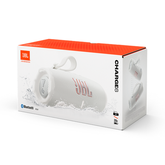 JBL - Charge 6 Portable Wireless Speaker - White  ( 1107836) (MSRP $259.99)