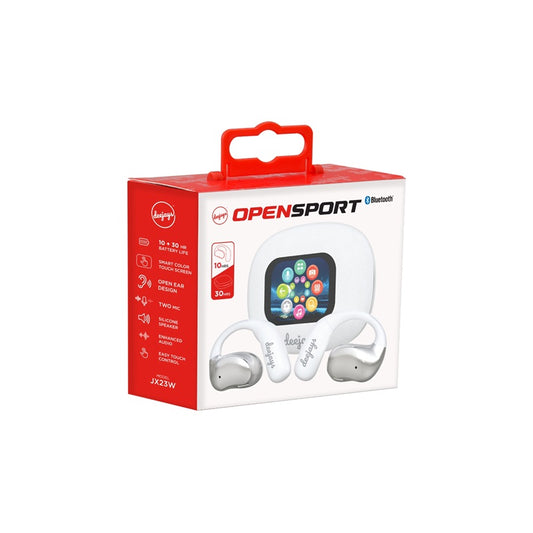 Deejays JX23 Open sport Bluetooth Earbuds White - White( 1107728) (MSRP $39.99)