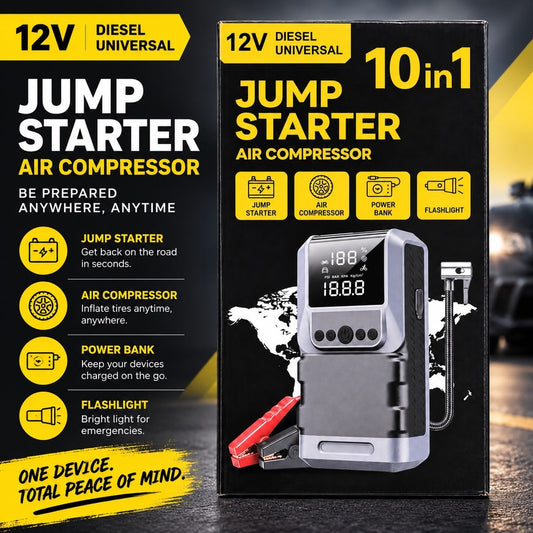 Scatach 10 In 1 Jump Starter And Air Compressor Portable Power Bank (1108217) MSRP (99.99)