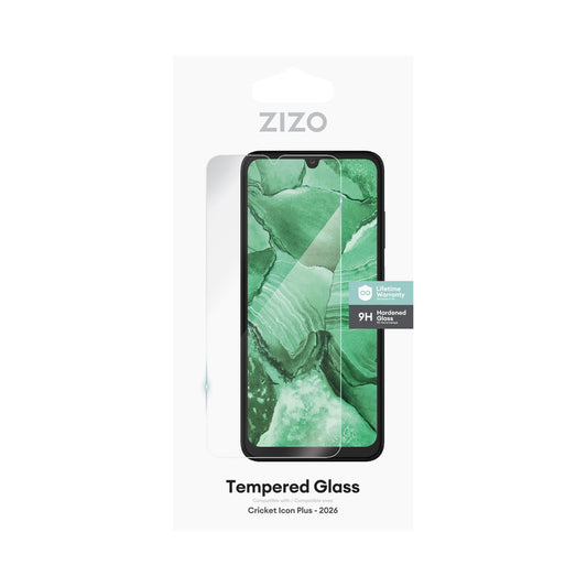 Cricket Icon Plus 2026 Tempered Glass Screen Protector - Clear (1103199) (MSRP $39.99)