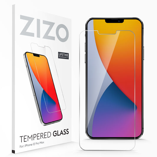 APPLE IPHONE 12 PRO MAX 6.7' ZIZO TEMPERED GLASS SCREEN PROTECTOR - CLEAR (10320)