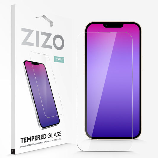 APPLE IPHONE 14 PLUS / 14 PRO  MAX (6.7)  ZIZO TEMPERED GLASS SCREEN PROTECTOR - CLEAR (1104892)