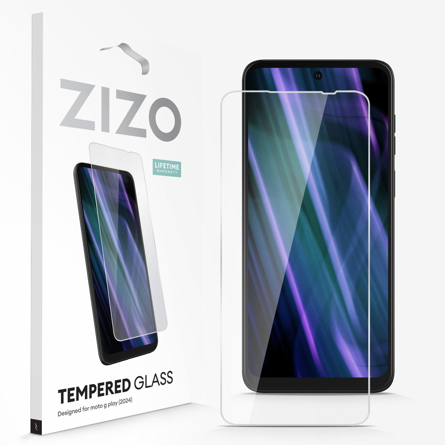 ZIZO TEMPERED GLASS SCREEN PROTECTOR FOR MOTO G PLAY (2024)- CLEAR (1106584)